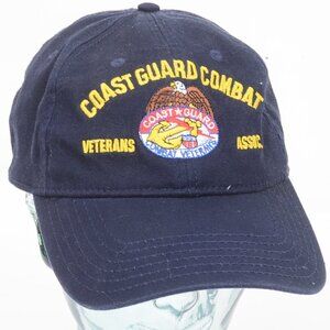 Coast Guard Combat Veterans Assoc Cap Blue FLEX Fit‎ Hat Size L/XL